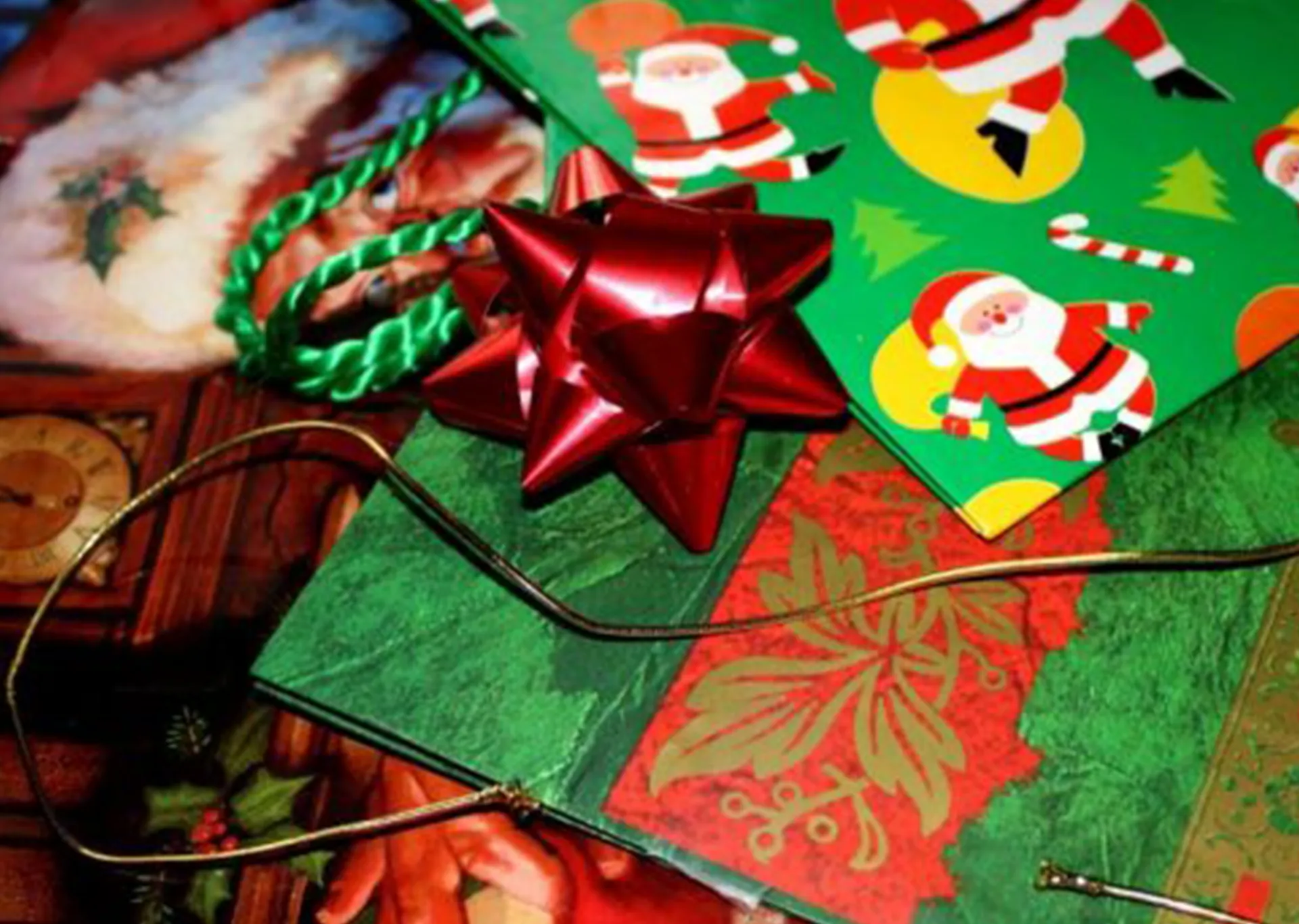 recycling christmas cards and wrapping paper