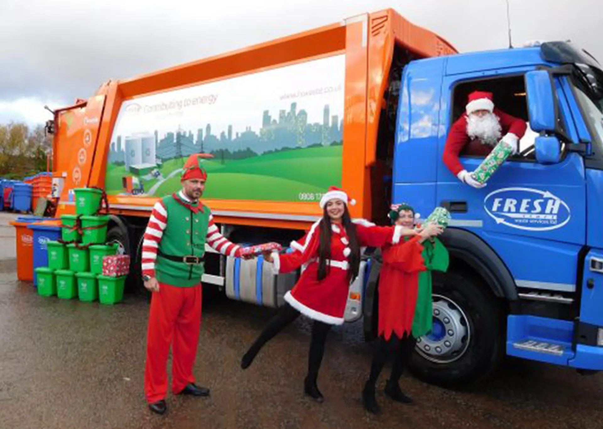 recycling christmas cards and wrapping paper