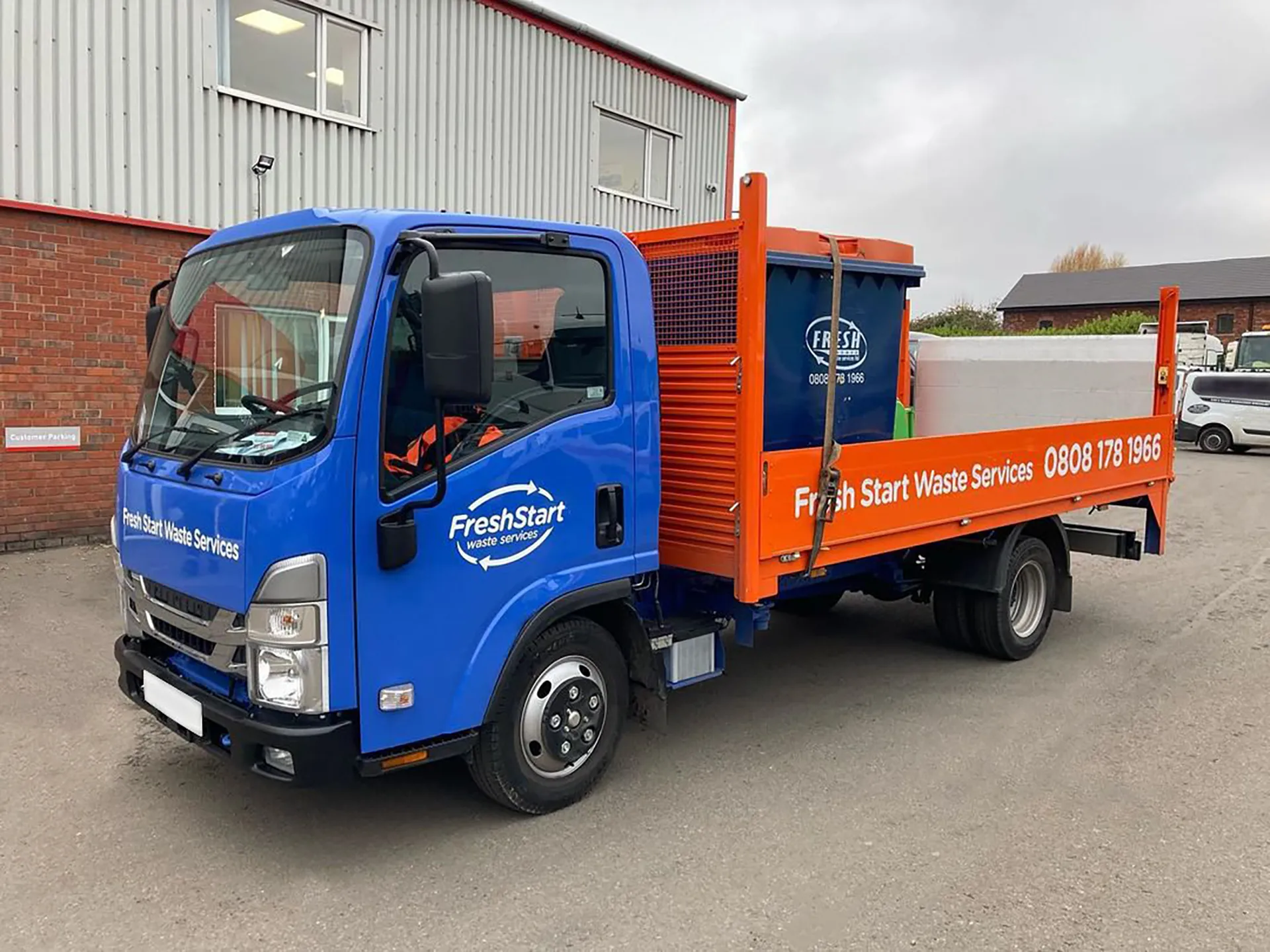 bin collection truck