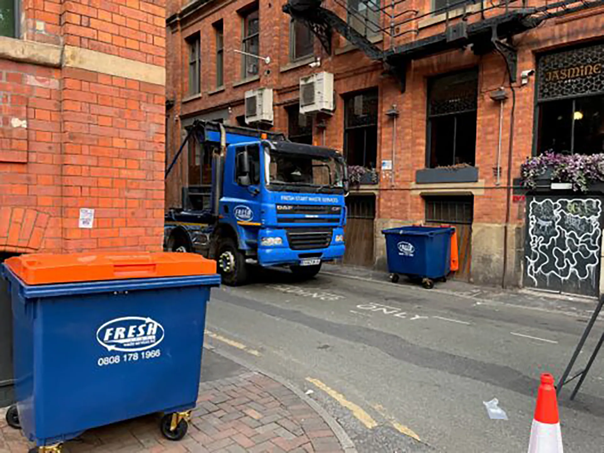 Manchester pride fresh start waste bins