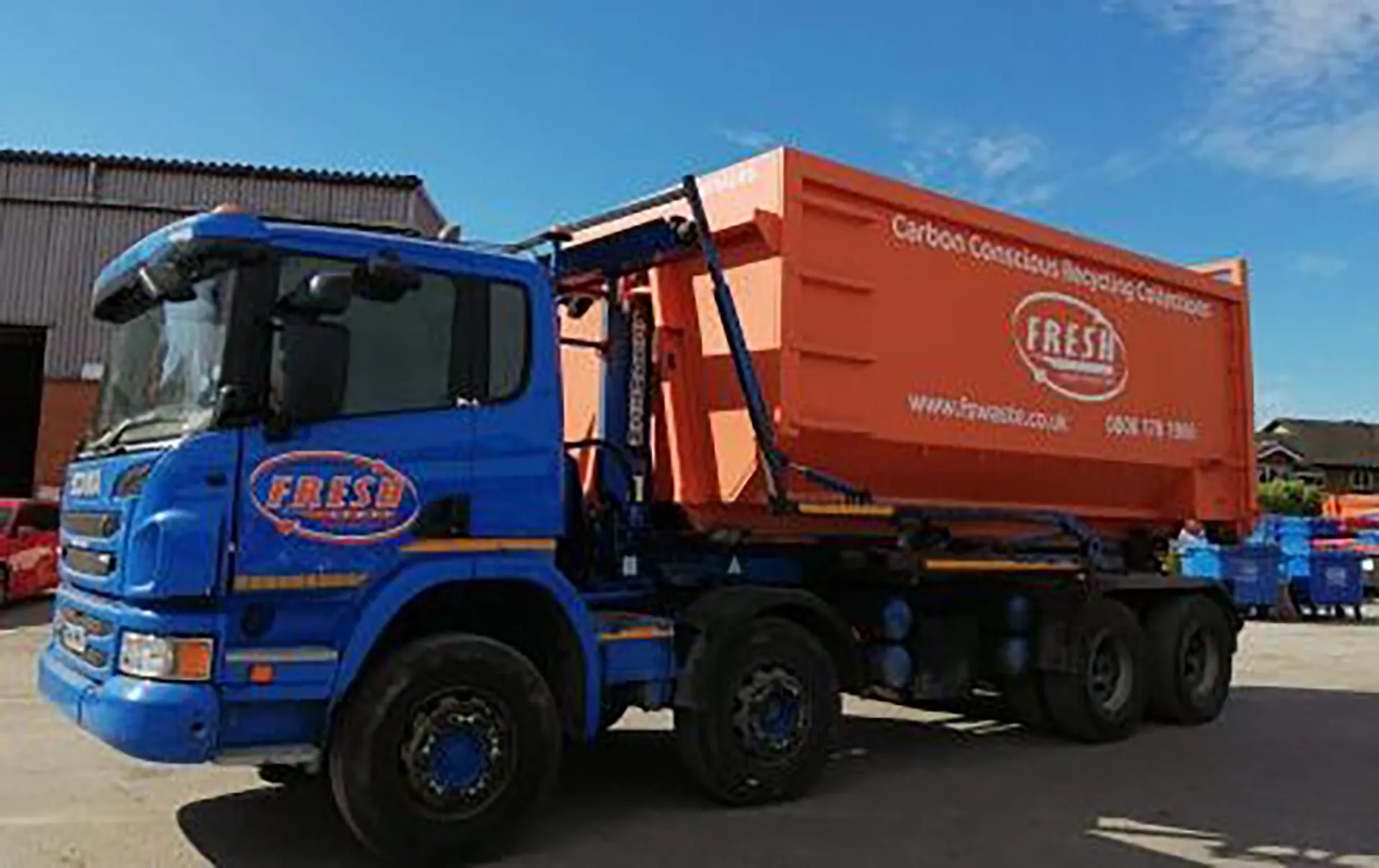 bulk containers roll on roll off wagon