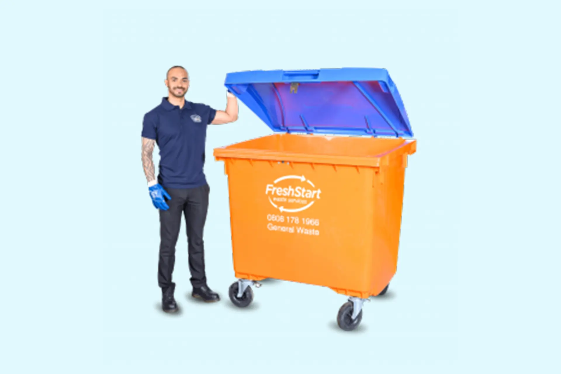 wheeled bins - waste metal recycling