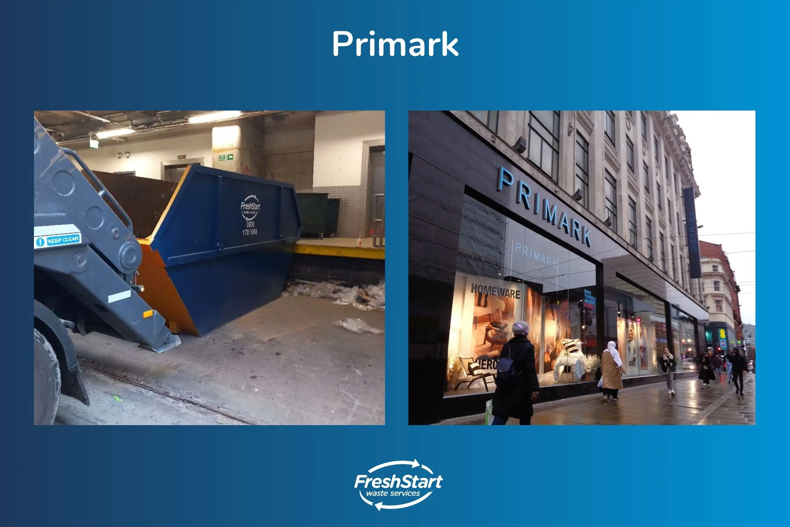 Primark Manchester recycling