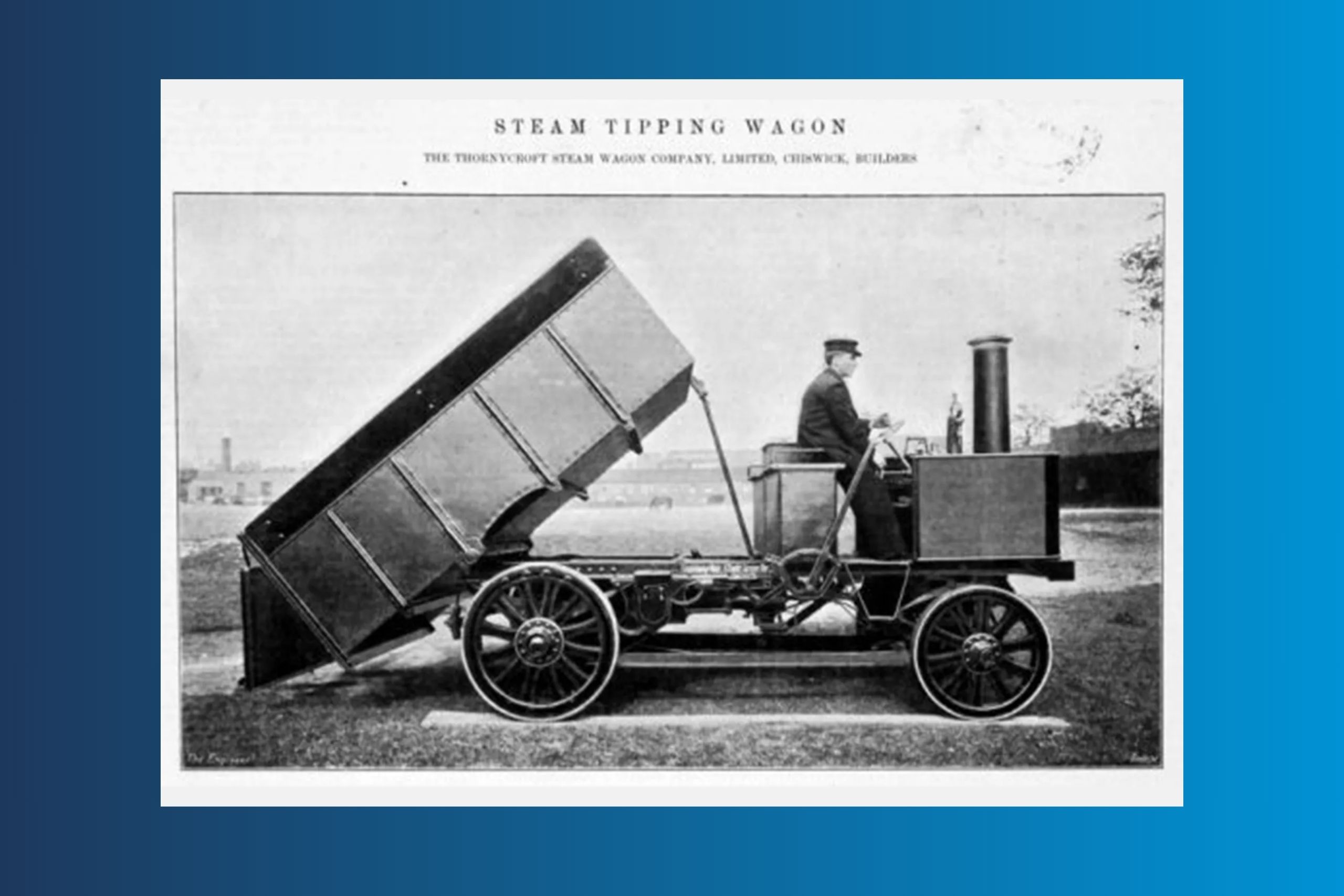 history of waste first motor wagon