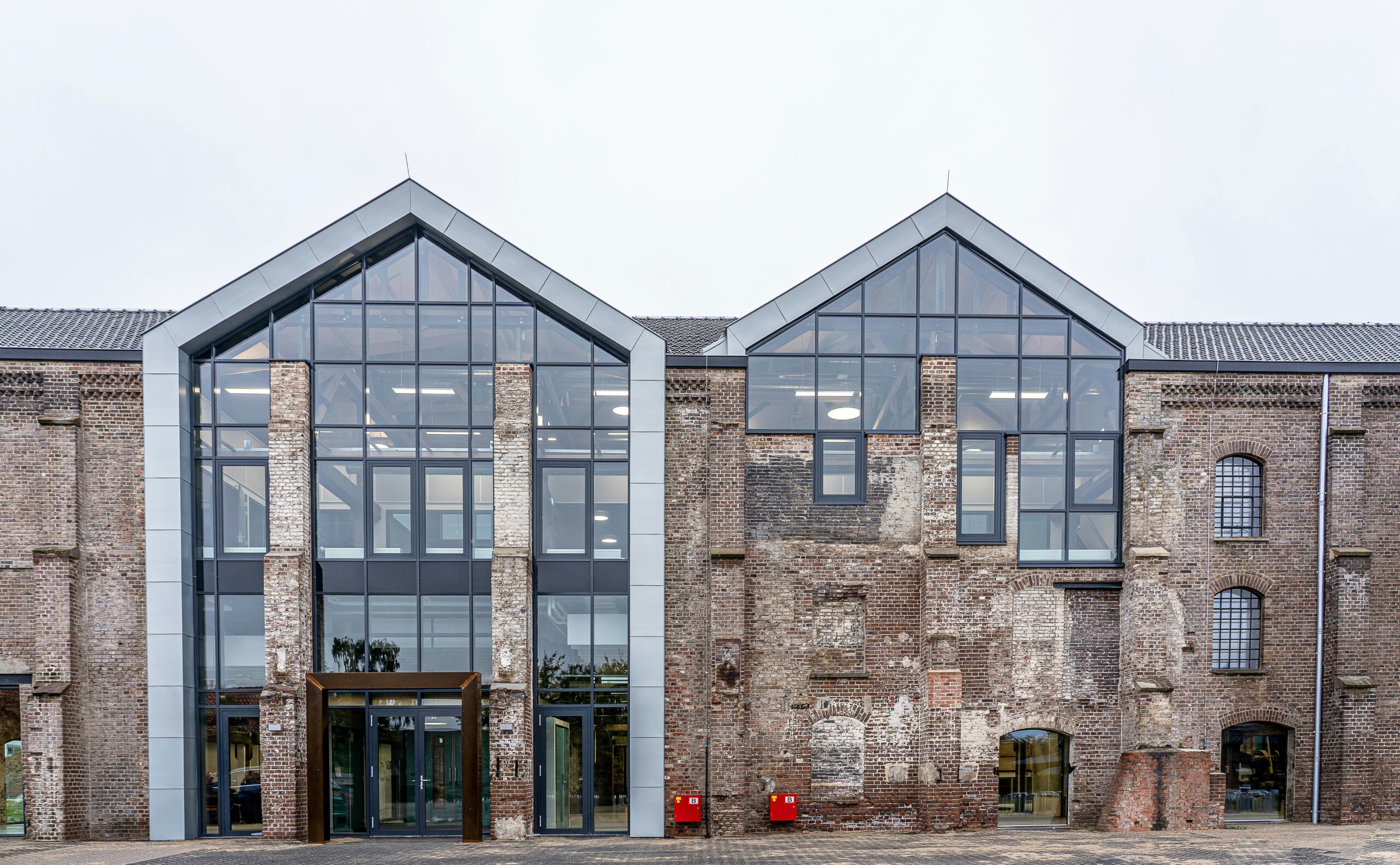 A renovated building that has achieved a positive BREEAM rating