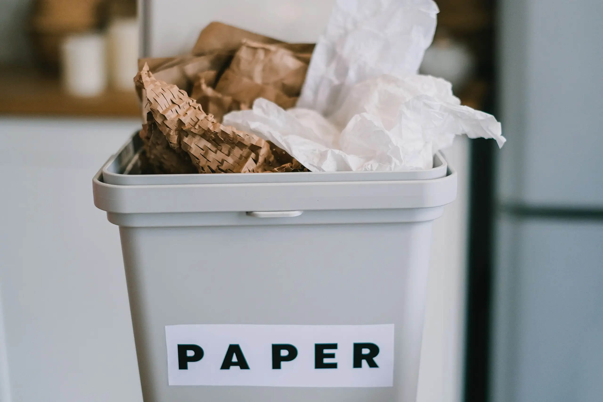 a paper recycling box